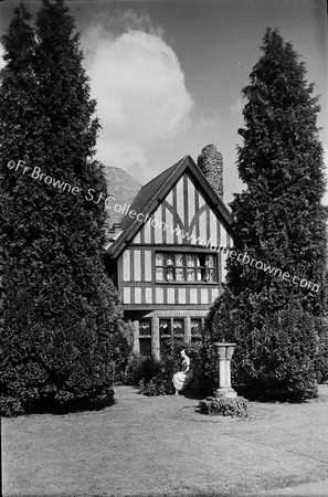 ST OLAVE'S S.GABLE & SUNDIAL FROM TENNIS COURT